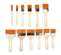 Paint Brushes, 12Pcs Nylon Paint Brushes Set for Acrylic Oil Drawing Watercolor Wooden Painting Brush Tools(12Pcs Yellow)