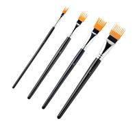 Paint Brushes, Multicolor Ergonomic Handle Acrylic Painting for 4 Piece Tools Pen, Artist Brush Set with Comfortable Grip Smooth Strokes, Painting Kit for Kids Classroom Coloring Adults Craft Drawing