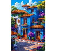 Paint by Number for Adult,Corner Loft DIY Oil Painting Kits on Canvas for Beginner,with Brushes and Acrylic Pigment,Paint by Numbers Arts and Crafts Kit for Home Decor Without Frame,40x50cm