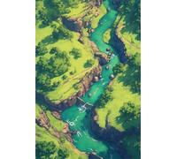Paint by Number for Adult,River Green Nature DIY Oil Painting Kits on Canvas for Beginner,with Brushes and Acrylic Pigment,Paint by Numbers Arts and Crafts Kit for Home Decor with frame,30x40cm