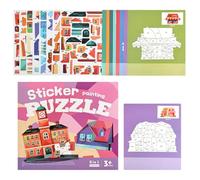 Paint By Sticker Book Toy, Parent Child Interactive Game, Early Learning | Reusable paint by sticker book toy, interactive game ensures playful charm, decorative clarity, and balanced support across s