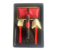 Paint Edger Tool - Paint Pad Applicator, Edge Brush Kit, Precision Wall Ceiling Trimming Guide | Ergonomic Grip Bathroom Paints Control System, Home Interior Exterior Bathroom Wall Corner Surfaces Use