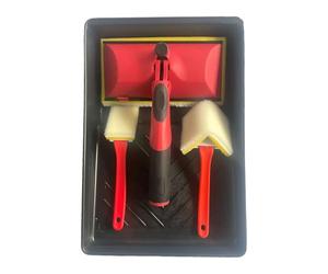 Paint Edger Tool - Paint Pad Applicator, Edge Brush Kit, Precision Wall Ceiling Trimming Guide | Ergonomic Grip Bathroom Paints Control System, Home Interior Exterior Bathroom Wall Corner Surfaces Use