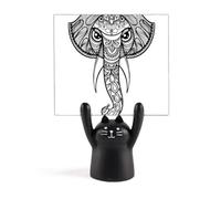 Paint Elephant Friend Company Support mémo Motif chat Noir