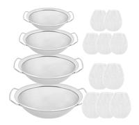 Paint Filter - Mesh Strainer Set for Art Craft | Stainless Steel and Nylon with Double Layer Funnel Design, Reusable Filtration Tool, for Ink, Honey, Resin, Paint, Workshop Applications