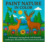 Paint nature in color: Tranquil Landscapes, Animals, and Nature Scenes to Inspire Creativity and Inner Peace