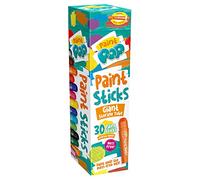 Paint Pop Bâtons de peinture pour enfants - Lot de 30 couleurs assorties et tube de rangement géant - Twist & Paint, sans désordre, action à séchage rapide, nettoyage facile, couleurs vives,