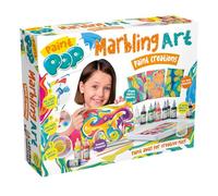 Paint Pop - Kit de création de peinture pour marbrure - Mélange créatif, mélange et peinture - Amusant pour les enfants - Installation facile, nettoyage, séchage rapide - Comprend 12 peintures, 10