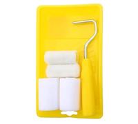 Paint Roller 3/4/6 pièces Mini rouleau de peinture en mousse Kit décoration 2 pouces petit ensemble plateau for brosse réparation murale jaune for murs(Oily Sponge Wool6pcs)
