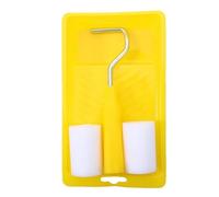 Paint Roller 3/4/6 pièces Mini rouleau de peinture en mousse Kit décoration 2 pouces petit ensemble plateau for brosse réparation murale jaune for murs(Oily Sponge 4pcs)