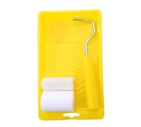 Paint Roller 3/4/6 pièces Mini rouleau de peinture en mousse Kit décoration 2 pouces petit ensemble plateau for brosse réparation murale jaune for murs(Oily Sponge Wool4pcs)