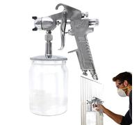 Paint Sprayer, Furniture Painter, Wall Art Coater, Cabinet Spray Tool, High Power Adjustable Nozzle for, Home, Exterior, Walls, Cabinets, Fence, Garage, Workshop, 7.48x5.31x4.33 inches