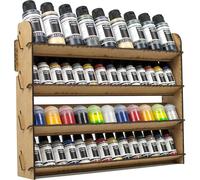 Paint Station Support Peinture Maquette. Support de Rangement en Bois pinceaux Warhammer Porte Pot Peinture Citadel Vallejo Acrylique hobbyzone Tamiya (Universal)