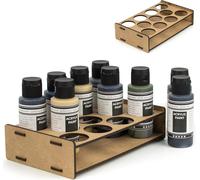 Paint station support peinture maquette. Support de rangement en bois pinceaux warhammer porte pot peinture citadel acrylique hobbyzone tamiya (36 mm)
