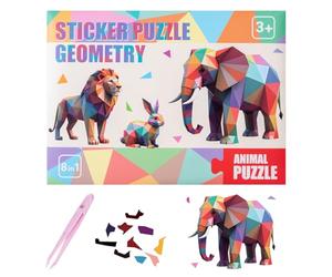 Paint Sticker Kids - Sticker Art Activity Book, Large Size Fun Learning with for Kids Paper Stickers Art Books with Educational Toys Creative Play, Cartoon Animal Paint by Stickers Book