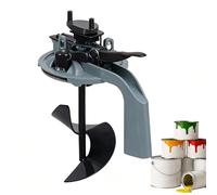 Paint Stirring Lid - 7.87 Inch Paint Mixer | ABS Iron Lid - hand crank leak proof shaker with drip free pouring spout for 1L cans body repair tinting and DIY painting use