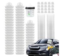 Paint System Hard Cup - 4x10cm Car Painting Kit with Clear Scale | No-Wash Paint Sprayer Mixing Cup | Paints Tools, Equipment with 50 Cups and Lids System Spray Guns and Accessories