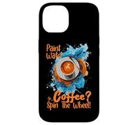Paint Water Or Coffee Spin The Wheel Coque pour iPhone 14