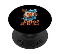 Paint Water Or Coffee Spin The Wheel PopSockets PopGrip Adhésif