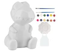 Paint Your Own Lamp Kit, Cat Night Light Set, Handmade Drawing Kit with Colorful Paints, Dinosaur Table Light Arts and Crafts for Boys Girls Aged 4 Plus in Kids Activity Supplies, for Birthday Holiday