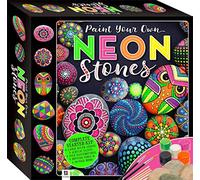 Hinkler – Kit de peinture Paint Your Own Neon Stones – Coffret Tuck Box
