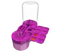 Paintbrush Cleaner, Paintbrush Cleaner Water Cycle Paintbrush Rinser 5-In-1 with Drain, Washable Painting Tools Art Supplieswith Brush Holder for Teacher and Painters