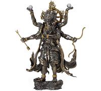 Painted Pvc & Abs Painted Free Ornament Asura, Black Copper Plate, Approximately 145mm In Height, Movable Figure [Import Japonais]