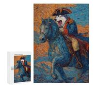Painted Wolf on Horseback Puzzle 1000 Pièces Educa Jouet en Bois Cadeau Unique Décoration Intérieure Jeu Éducatif Challenge Toy Adultes Et Enfants À Partir De 14 Ans 300 PCS