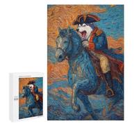 Painted Wolf on Horseback Puzzle 1000 Pièces Educa Jouet en Bois Cadeau Unique Décoration Intérieure Jeu Éducatif Challenge Toy Adultes Et Enfants À Partir De 14 Ans 1000 PCS