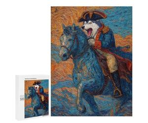 Painted Wolf on Horseback Puzzle 500 Pièces Educa Jouet en Bois Cadeau Unique Décoration Intérieure Jeu Éducatif Challenge Toy Adultes Et Enfants À Partir De 14 Ans 500 PCS