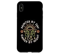 Painter by Day Gamer by Night Console Games Lover Gaming Coque pour iPhone XS Max