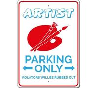 Painter Sign Artist Parking Metal
