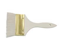PAINTERSISTERS Pinceau à fond de teint en poils de chèvre 100 mm - Pinceau plat - Pinceau d'artiste doux pour aquarelle, huile et acrylique - Pour peindre, estomper et créer sur une large surface