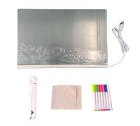 Painting Board - LCD Writing Board - Illuminated Acrylic Message pannel with Light - Reusable Light-Up Drawing and Glow Writing pannel with Stand and Markers for Home Office School menuu Signs