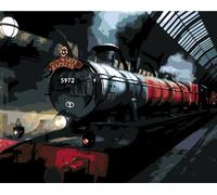 Painting by Numbers Paintings-Express to Hogwarts by Night 50x40 cm