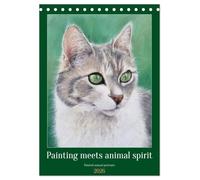 Painting meets animal spirit - Painted animal portraits (Desk Calendar 2026 DIN A5 portrait), CALVENDO 12 Month DeskCalendar: Vibrantly painted and touching animal portraits