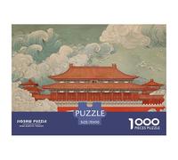 Painting of The Forbidden City 1000 Pcs Carton Extra-épais Lot de Puzzles Forbidden City Stimulant Et Éducatif Défi Unique Puzzles As Birthday Gifts 70x50cm/1000pcs