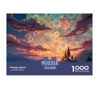 Painting of The Forbidden City 1000 Pièces Carton Extra-épais Lot de Puzzles Colorful Sunset Stimulant Et Éducatif Jeu Créatif Puzzles pour Adultes Et Enfants 52x38cm/1000pcs