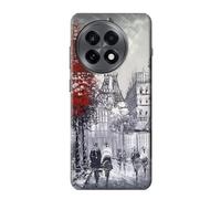 Painting of Tower Paris Etui Coque Housse pour OnePlus 13R