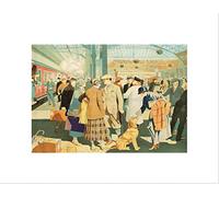 Painting Perth Rail Station Train Scotland Britain Framed Art Print B12X7425
