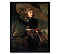 Painting Portrait Gros Napoleon Bonaparte Arcole Bridge Wall Art Print Mur Encadré Décor 30 x 41 cm