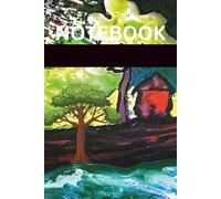 PAINTING THEME DESIGN NOTEBOOK: Hut Near the River Bank Painting Themed Design Notepad Journal - 6 X 9 INCHES - 150 PAGES