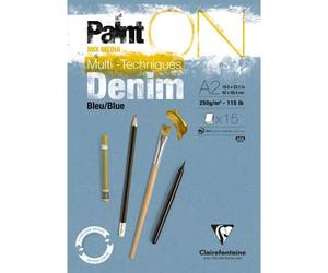 PaintON Bleu Denim bloc collé 15F A2 250g - Denim