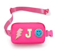 PainZieteg Fille Fanny Pack Accessoire Conteneur de Voyage, Rose, 8.7'' L X 5.2'' W X 1.6'' T