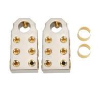 Pair Battery Terminal Clamp Positive Negative Audio Modification for 1/0AWG 2/0AWG Welding Cable