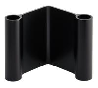 Pair Candleholder Bougeoir Muuto L 10 x H 11 cm / Noir - 5713292852220