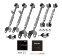 Pair Front Ball Joint + 6 Pcs Rear Camber Control Arms Toe Kit for Accord TL TSX