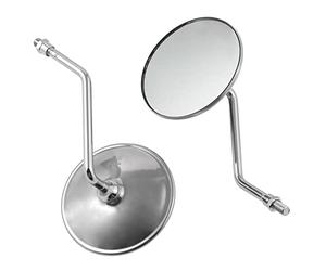 Pair Miroir Rearview Retroviseurs Custom Moto Chrome A-Pro Gros M10