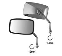 A-Pro Universel Mirrors Rearview Scooter Moto Cyclomoteur Motorbike Chrome M10