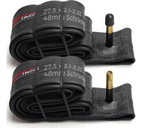 Pair Of 27.5 Inner Tubes With 48 Mm Schrader Valve,Bicycle Inner Tube 27.5 X 2.10-2.35 Inches,Inner Tube For Mountain Bike,Downhill,Road,Hybrid,Bicycle Tyres